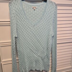 Sonoma Light Green V-Neck Sweater